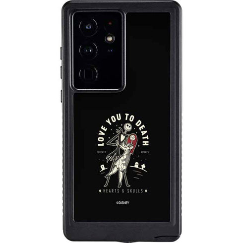 Disney The Nightmare Before Christmas Love You To Death Galaxy S24 Ultra Waterproof Case
