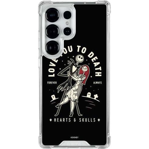 Disney The Nightmare Before Christmas Love You To Death Galaxy S25 Ultra Clear Case