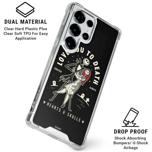 Disney The Nightmare Before Christmas Love You To Death Galaxy S25 Ultra Clear Case