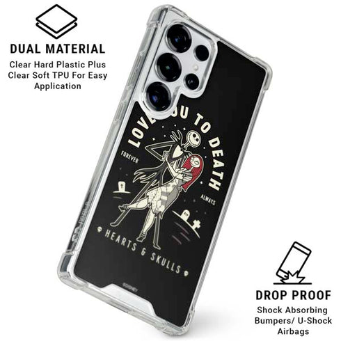Disney The Nightmare Before Christmas Love You To Death Galaxy S26 Ultra Clear Case