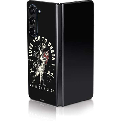 Disney The Nightmare Before Christmas Love You To Death Galaxy Z Fold5 5G Skin
