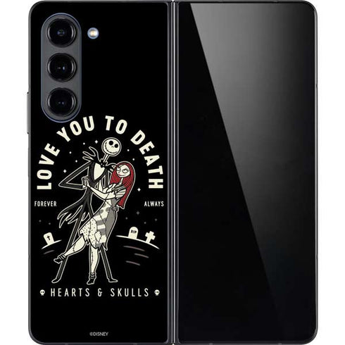Disney The Nightmare Before Christmas Love You To Death Galaxy Z Fold5 5G Skin