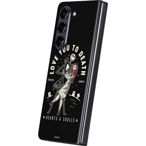 Disney The Nightmare Before Christmas Love You To Death Galaxy Z Fold5 5G Skin