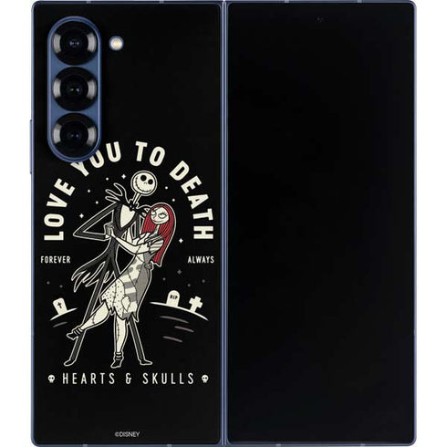 Disney The Nightmare Before Christmas Love You To Death Galaxy Z Fold6 Skin