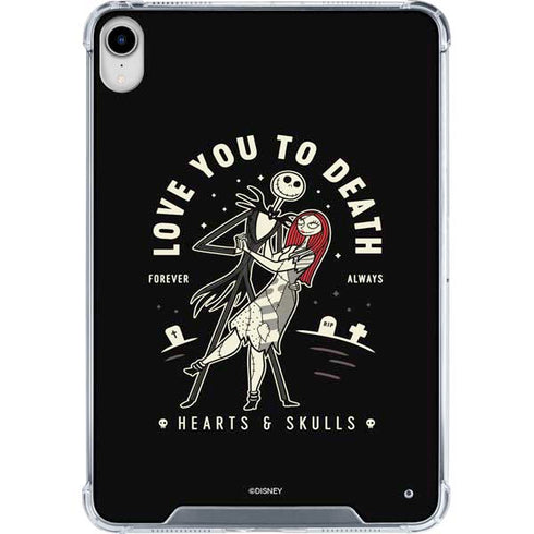 Disney The Nightmare Before Christmas Love You To Death iPad 11th Gen (2025) Clear Case