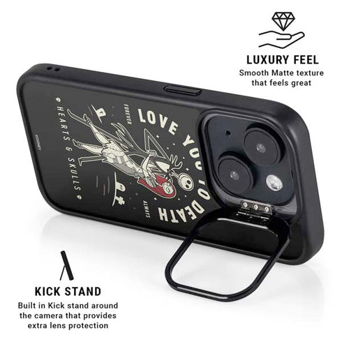 Disney The Nightmare Before Christmas Love You To Death iPhone 14 Plus Kickstand Case