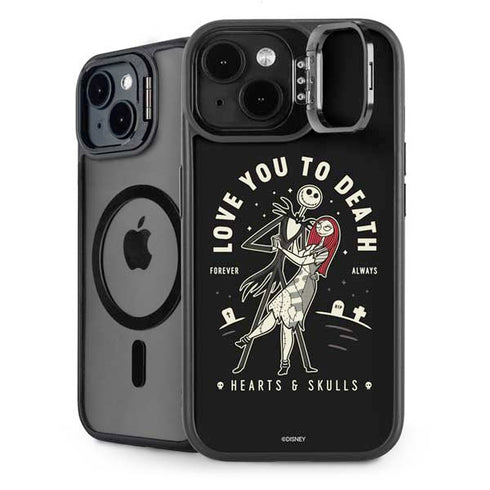 Disney The Nightmare Before Christmas Love You To Death iPhone 15 Kickstand Case