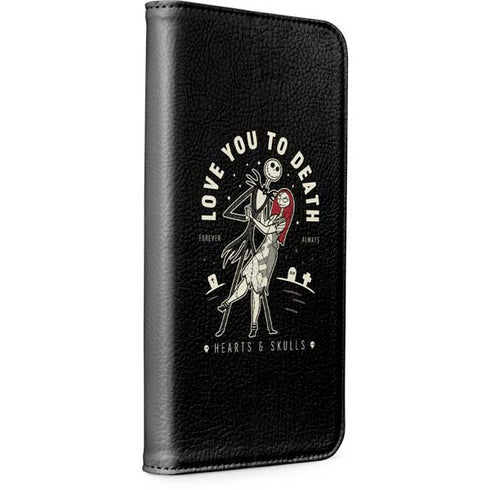 Disney The Nightmare Before Christmas Love You To Death iPhone 15 Pro Folio Case