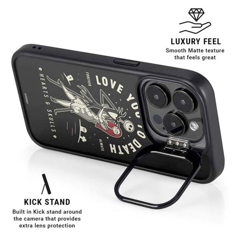 Disney The Nightmare Before Christmas Love You To Death iPhone 15 Pro Kickstand Case