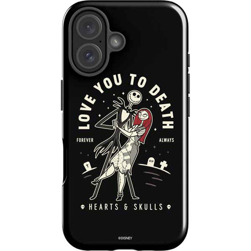 Disney The Nightmare Before Christmas Love You To Death iPhone 16 Impact Case