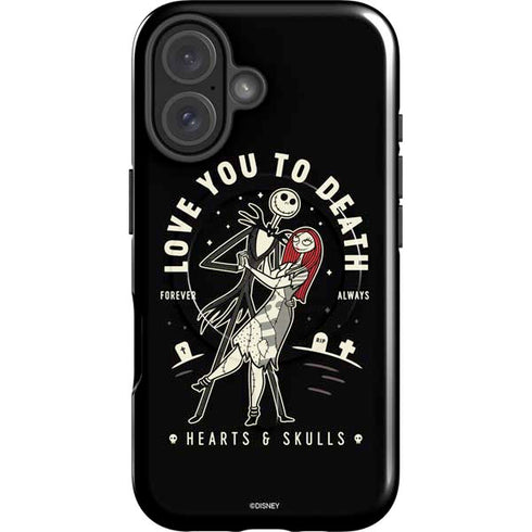 Disney The Nightmare Before Christmas Love You To Death iPhone 16 Magsafe Impact Case