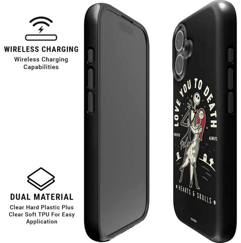 Disney The Nightmare Before Christmas Love You To Death iPhone 16 Magsafe Impact Case