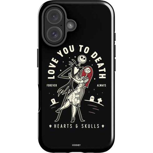 Disney The Nightmare Before Christmas Love You To Death iPhone 16 Plus Impact Case