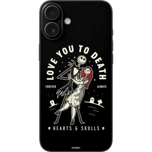 Disney The Nightmare Before Christmas Love You To Death iPhone 16 Plus Skin