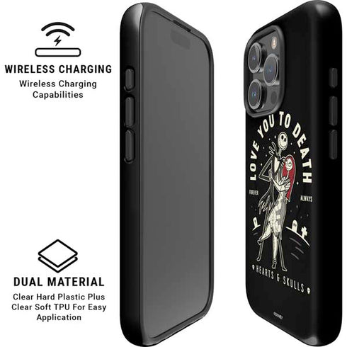 Disney The Nightmare Before Christmas Love You To Death iPhone 16 Pro Magsafe Impact Case