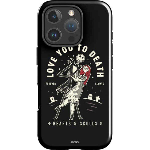 Disney The Nightmare Before Christmas Love You To Death iPhone 16 Pro Max Impact Case