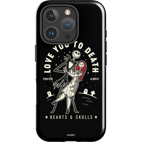 Disney The Nightmare Before Christmas Love You To Death iPhone 16 Pro Max Magsafe Impact Case