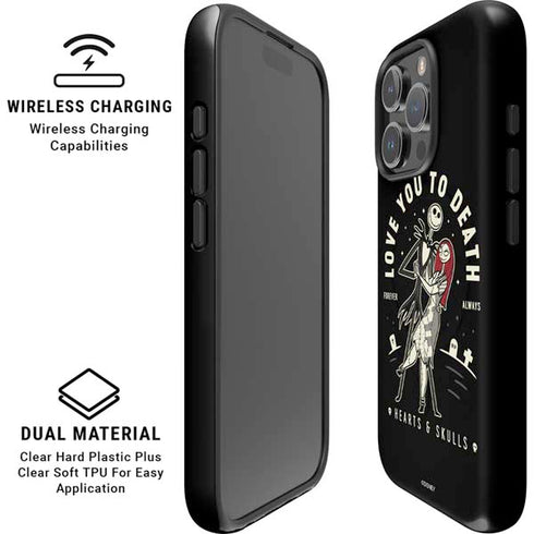 Disney The Nightmare Before Christmas Love You To Death iPhone 16 Pro Max Magsafe Impact Case