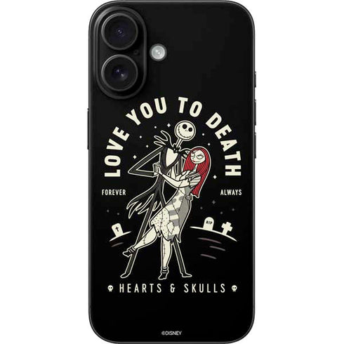 Disney The Nightmare Before Christmas Love You To Death iPhone 16 Skin