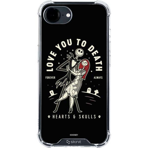 Disney The Nightmare Before Christmas Love You To Death iPhone 16e Clear Case