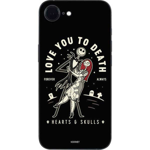 Disney The Nightmare Before Christmas Love You To Death iPhone 16e Skin