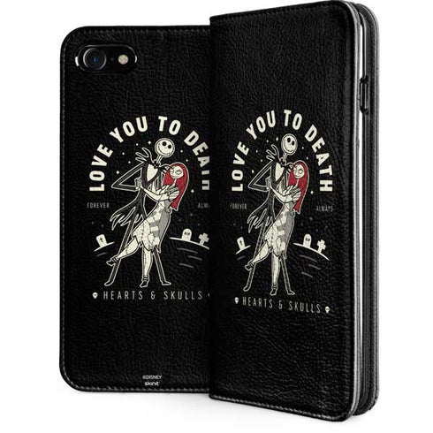 Disney The Nightmare Before Christmas Love You To Death iPhone SE (2nd & 3rd Gen) Folio Case