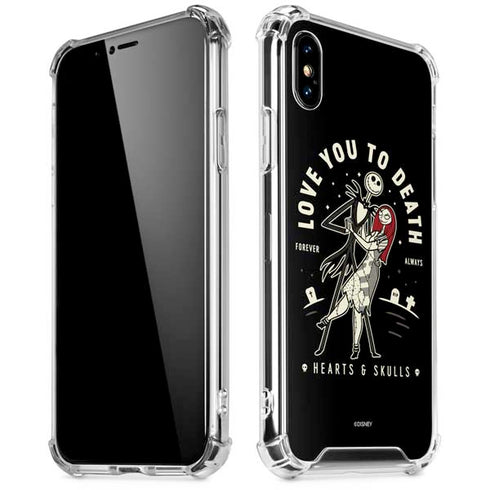 Disney The Nightmare Before Christmas Love You To Death iPhone X/XS Clear Case