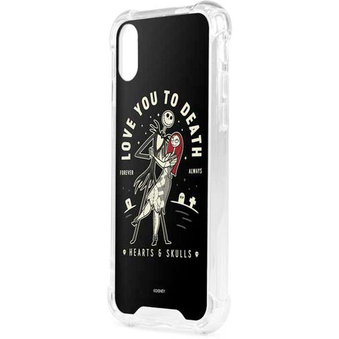 Disney The Nightmare Before Christmas Love You To Death iPhone XS Clear Case