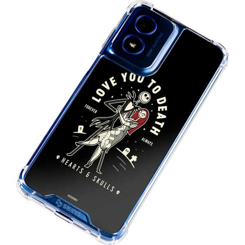 Disney The Nightmare Before Christmas Love You To Death Moto G Play 4G (2024) Clear Case