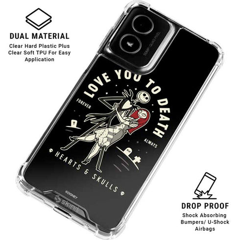 Disney The Nightmare Before Christmas Love You To Death Moto G Power 5G (2024) Clear Case
