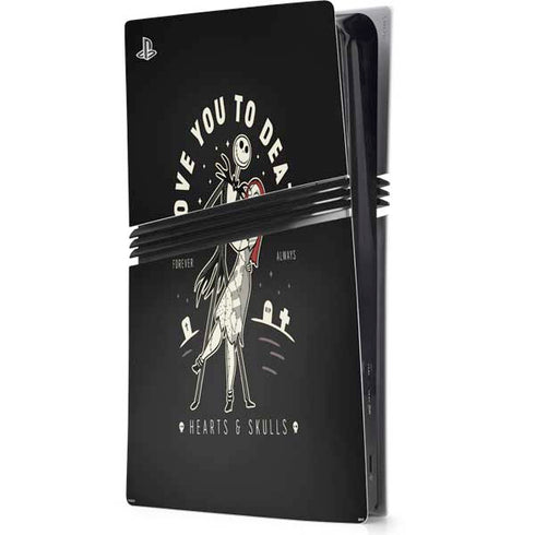 Disney The Nightmare Before Christmas Love You To Death PS5 Pro Console Skin