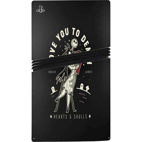 Disney The Nightmare Before Christmas Love You To Death PS5 Pro Console Skin