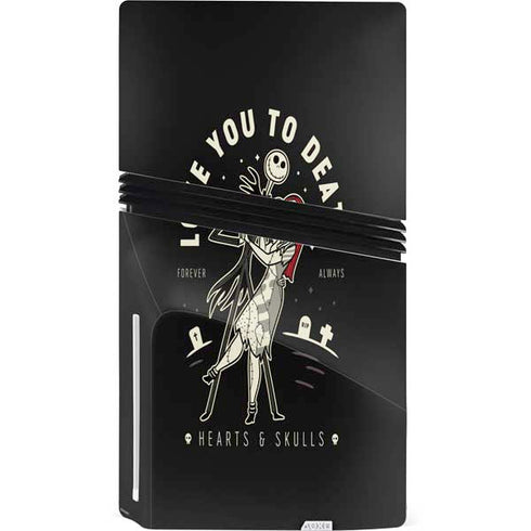 Disney The Nightmare Before Christmas Love You To Death PS5 Pro Disk Console Skin