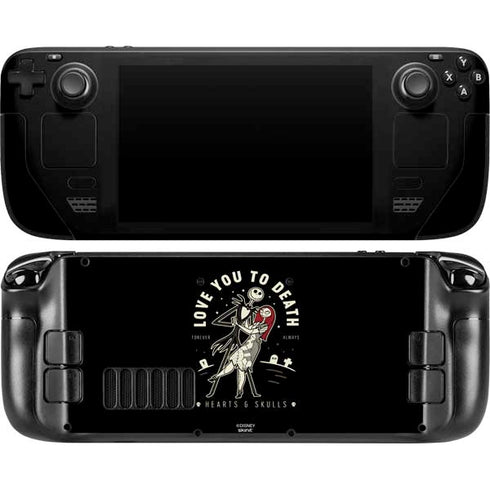 Disney The Nightmare Before Christmas Love You To Death Steam Deck Handheld Gaming Computer OLED Skin