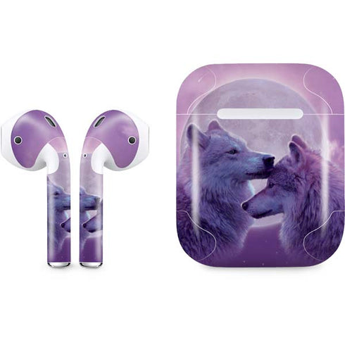 Loving Wolves by Vincent Hie Apple AirPods Skin