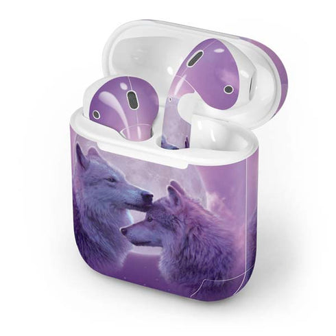 Loving Wolves by Vincent Hie Apple AirPods Skin