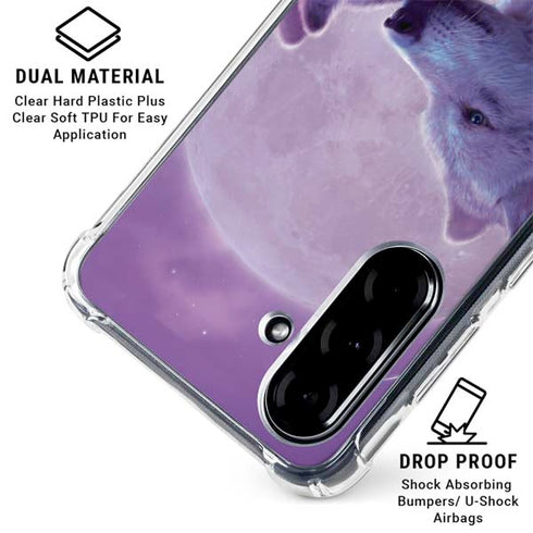Loving Wolves by Vincent Hie Galaxy A36 5G Clear Case