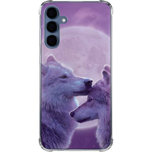 Loving Wolves by Vincent Hie Galaxy A55 5G Clear Case