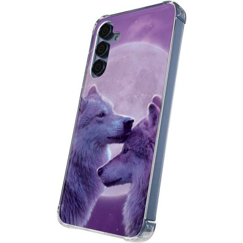 Loving Wolves by Vincent Hie Galaxy A55 5G Clear Case