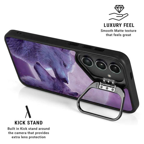 Loving Wolves by Vincent Hie Galaxy S25 Plus Kickstand Case