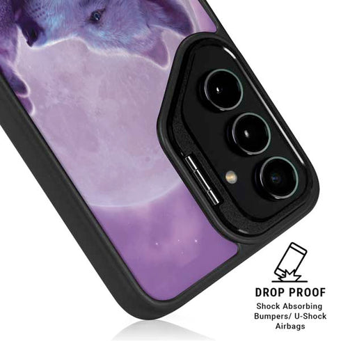 Loving Wolves by Vincent Hie Galaxy S25 Plus Kickstand Case
