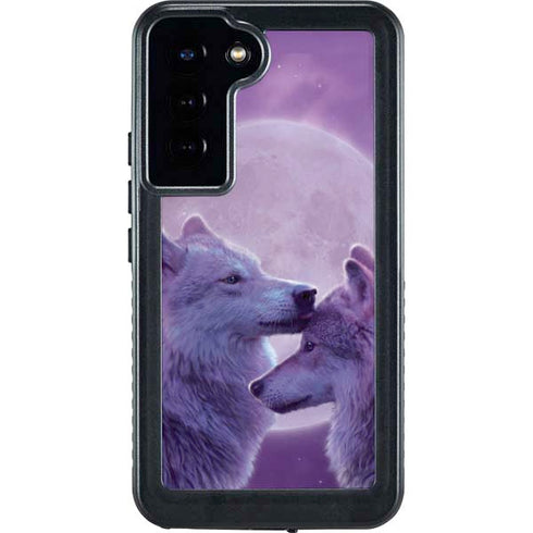 Loving Wolves by Vincent Hie Galaxy S24 Plus Waterproof Case