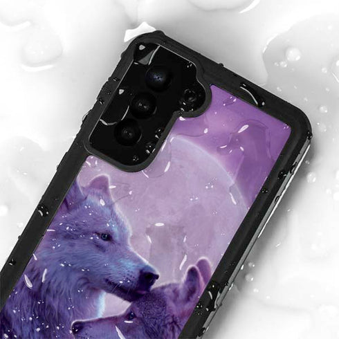 Loving Wolves by Vincent Hie Galaxy S24 Plus Waterproof Case