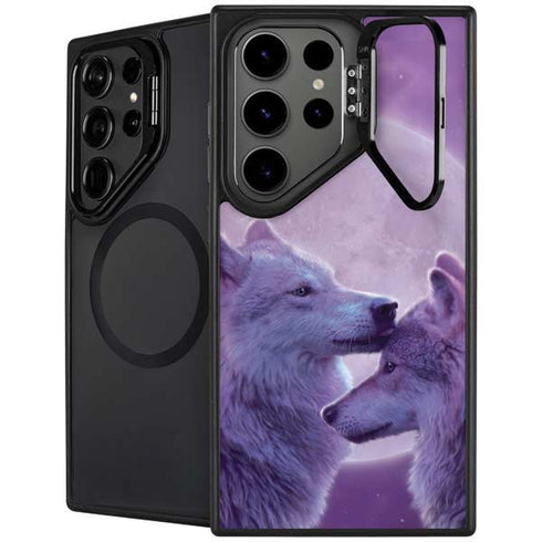 Loving Wolves by Vincent Hie Galaxy S25 Ultra Kickstand Case