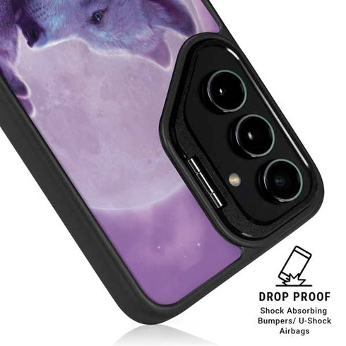 Loving Wolves by Vincent Hie Galaxy S24 Ultra Kickstand Case