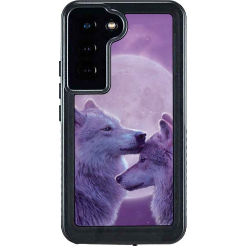 Loving Wolves by Vincent Hie Galaxy S24 Waterproof Case