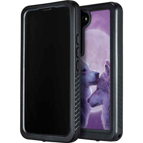 Loving Wolves by Vincent Hie Galaxy S24 Waterproof Case