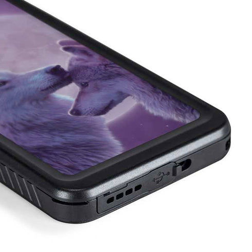 Loving Wolves by Vincent Hie Galaxy S24 Waterproof Case