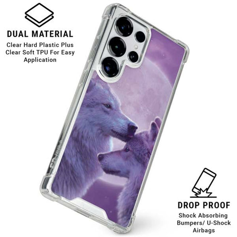 Loving Wolves by Vincent Hie Galaxy S25 Ultra Clear Case