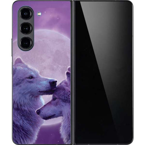 Loving Wolves by Vincent Hie Galaxy Z Fold5 5G Skin